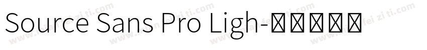 Source Sans Pro Ligh字体转换